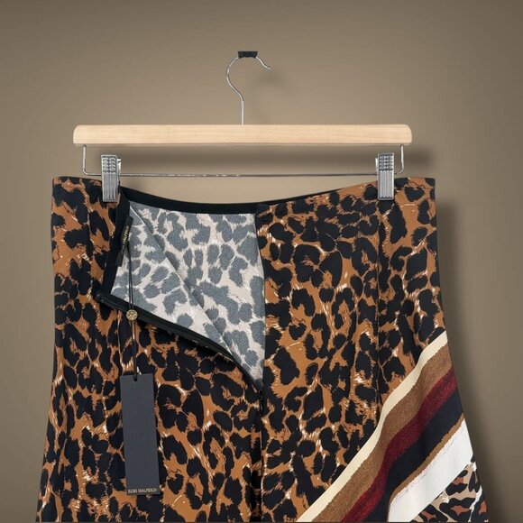 NWT Kobi Halperin Brooklyn Mixed Print Skirt Size L - Picture 2 of 4